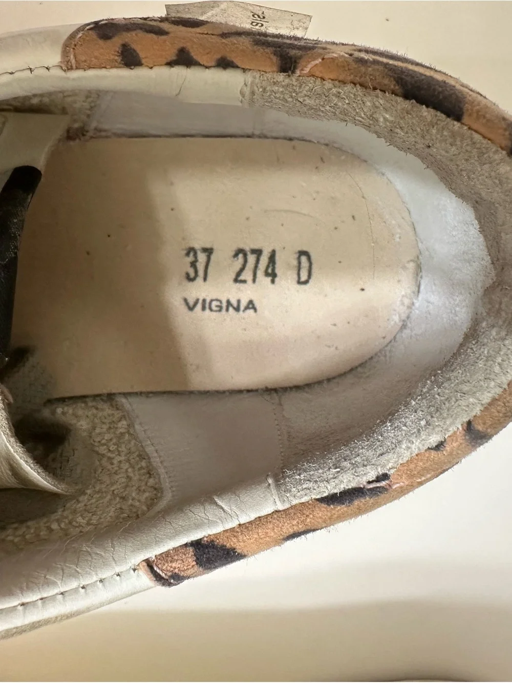 Golden Goose White Leather Low-Top Sneakers with Gold Star and Gray Laces
